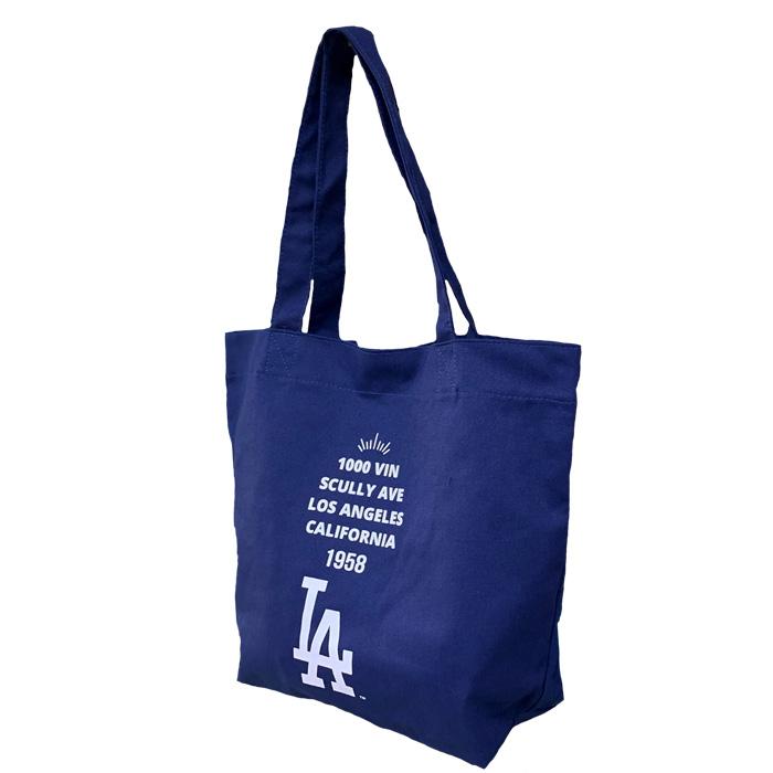 MLB 東京シリーズ キャンバストートバッグ 青 カブス ドジャース 新品 あすつく イーカム トートバッグ MLB ドジャース LA-SCV-03(E) : 野球