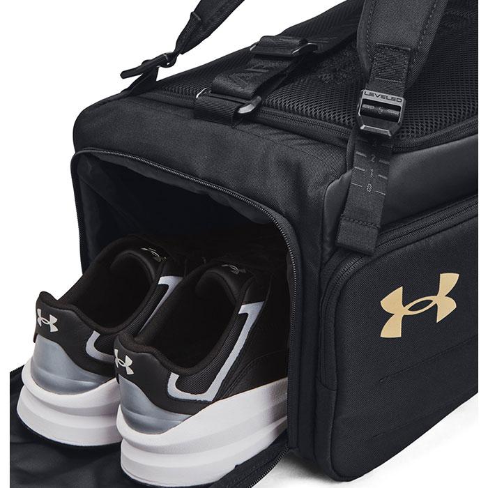 即日出荷 アンダーアーマー 2Wayバッグ 約40L ブラック UAコンテインデュオ ダッフル バックパック Sサイズ 1381920-001 ua25fw UNDER ARMOUR（アンダーアーマー） あすつく 2Wayバッグ 約40L