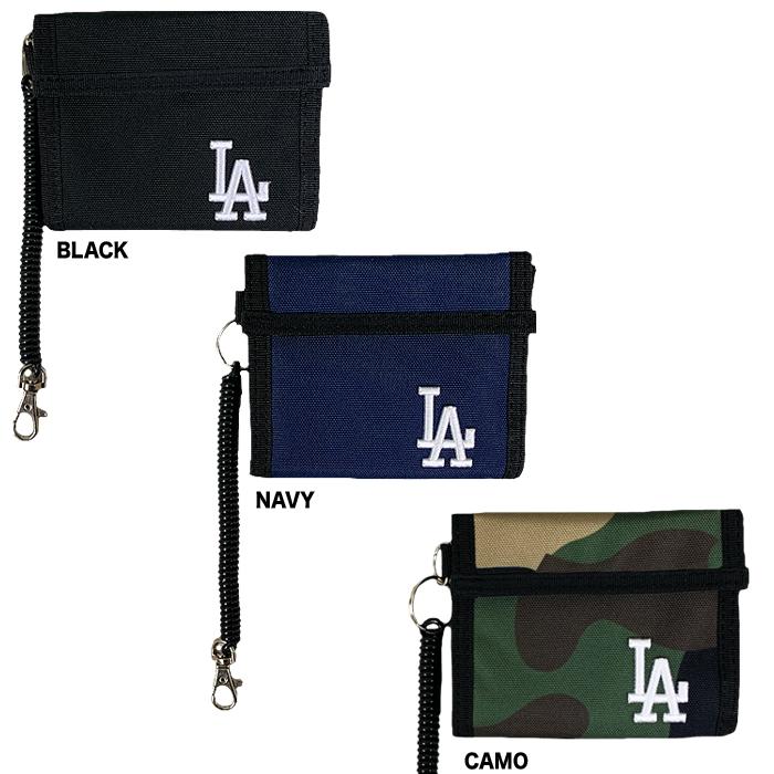 あすつく イーカム MLB 二つ折り財布 ロサンゼルス・ドジャース LA 