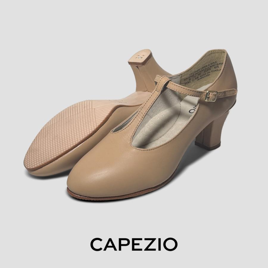 新品未使用Capezio ベージュ ダンスシューズ CAPEZIO（カペジオ） ダンスシューズ 700 T-STRAP/CARAMEL（ベージュ
