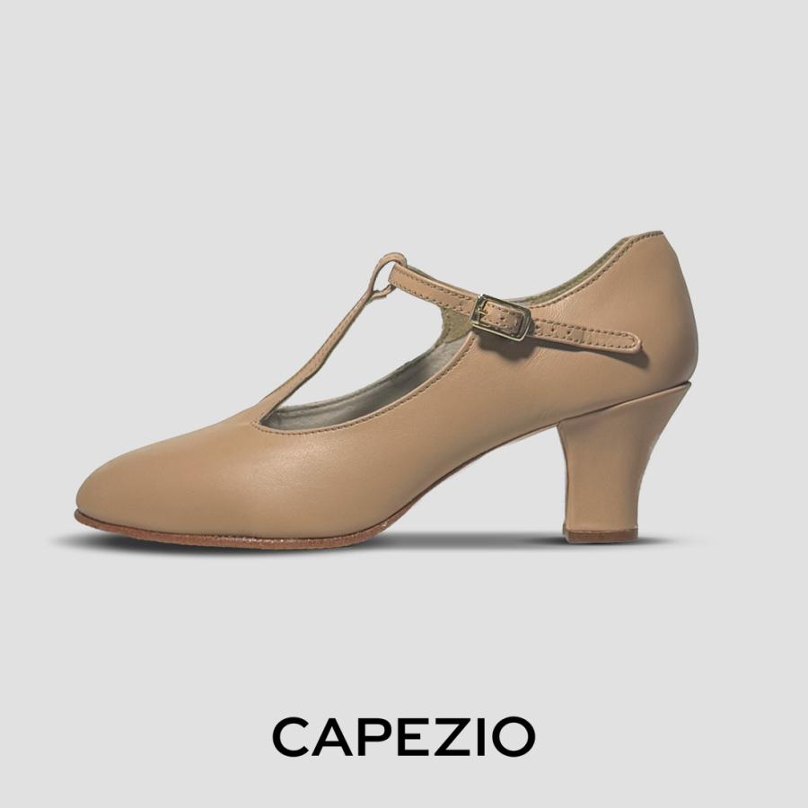 新品未使用Capezio ベージュ ダンスシューズ CAPEZIO（カペジオ） ダンスシューズ 700 T-STRAP/CARAMEL（ベージュ