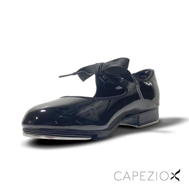CAPEZIO（カペジオ）タップシューズ356 SHUFFLE TAP -PAT 黒エナメル- （子供・女性用）｜basement-tapdance｜02