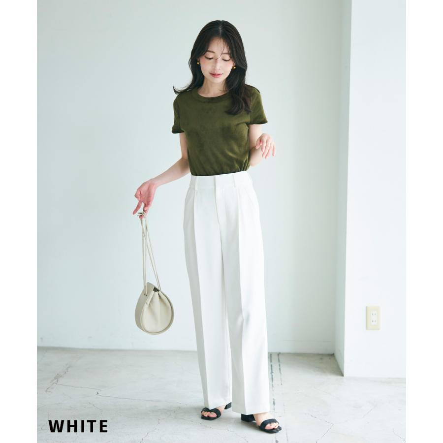 センタープレスワイドパンツ| 美脚 きれいめ センタープレス センタープレスワイドパンツ| 美脚 きれいめ センタープレス