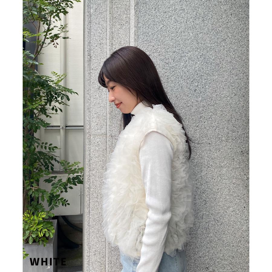 スナイデルチュールフリルベスト　ピンクベージュ スナイデル チュールフリルベスト ピンクベージュ - メルカリ