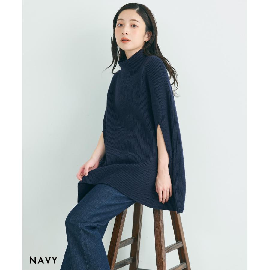 MIYU DESIGN】 ケープニット | トップス ニット ハイネック MIYU DESIGN】 ケープニット | トップス ニット ハイネック
