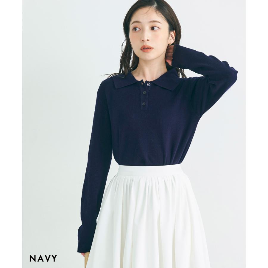 MAAYA DESIGN】 ニットポロ｜ニット レディース 襟 ポロニット ポロ