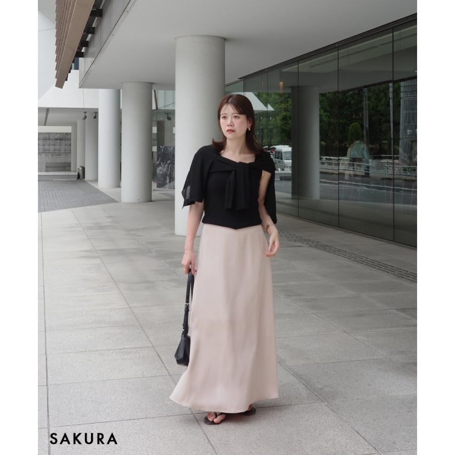 HARUKA DESIGN】サテンスカート ｜ ロング サテンスカート 大きい