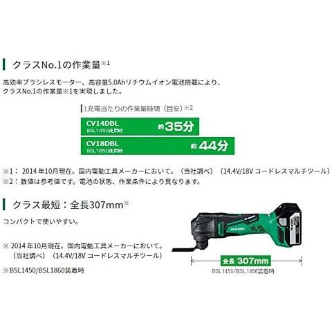 ハイコーキ とばさ コードレスマルチツール CV18DBL 充電器 マルチボルト
