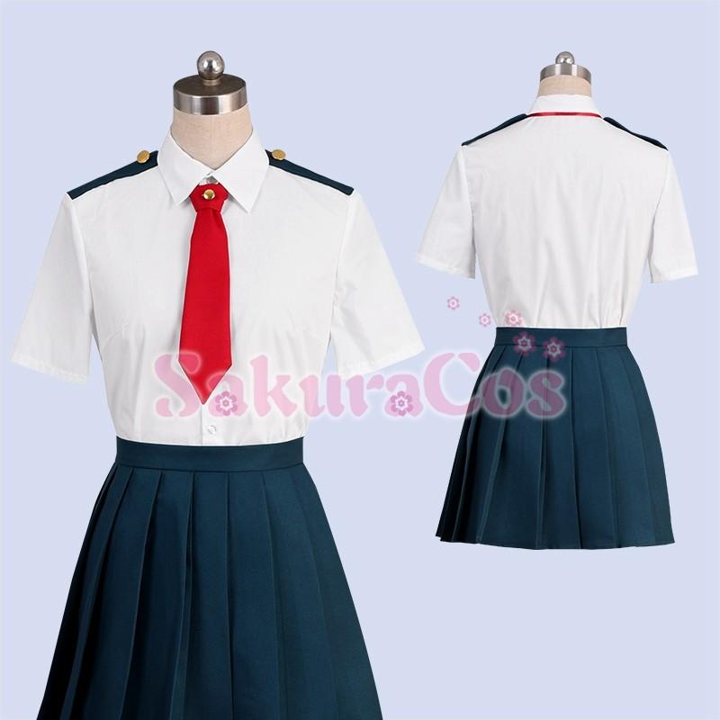 僕のヒーローアカデミア 麗日お茶子 八百万百 蛙吹梅雨 雄英高校女子夏制服 ヒロアカ コスプレ衣装 コスプレ服 コスチューム Cosplay アニメ Sakuracos 通販 Yahoo ショッピング