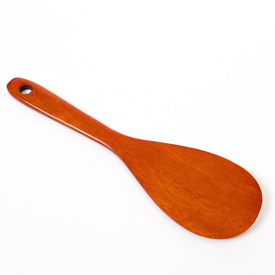 [徳成] しゃもじ 木製漆塗り (23cm/丸型)｜毎日の食卓にやさしい使い心地 TAR-101 [食品衛生法適合品] | 