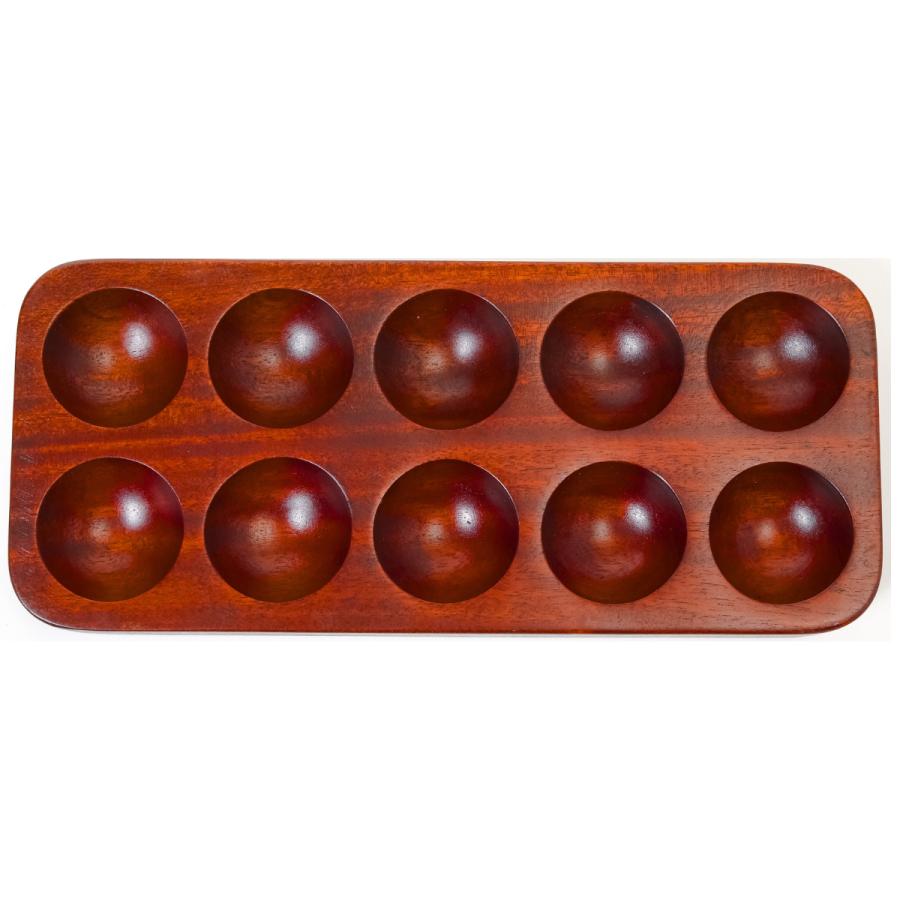 [徳成] エッグスタンド 卵ケース (木製漆塗り/25×10.5cm) 卵10個用｜おしゃれに収納できる一品 TBF-101 | 