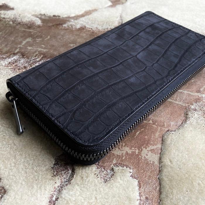 海外輸入 上品 ホワイト 個性的 一点物 白 メンズ革財布 ワニ革 シック ワイルド