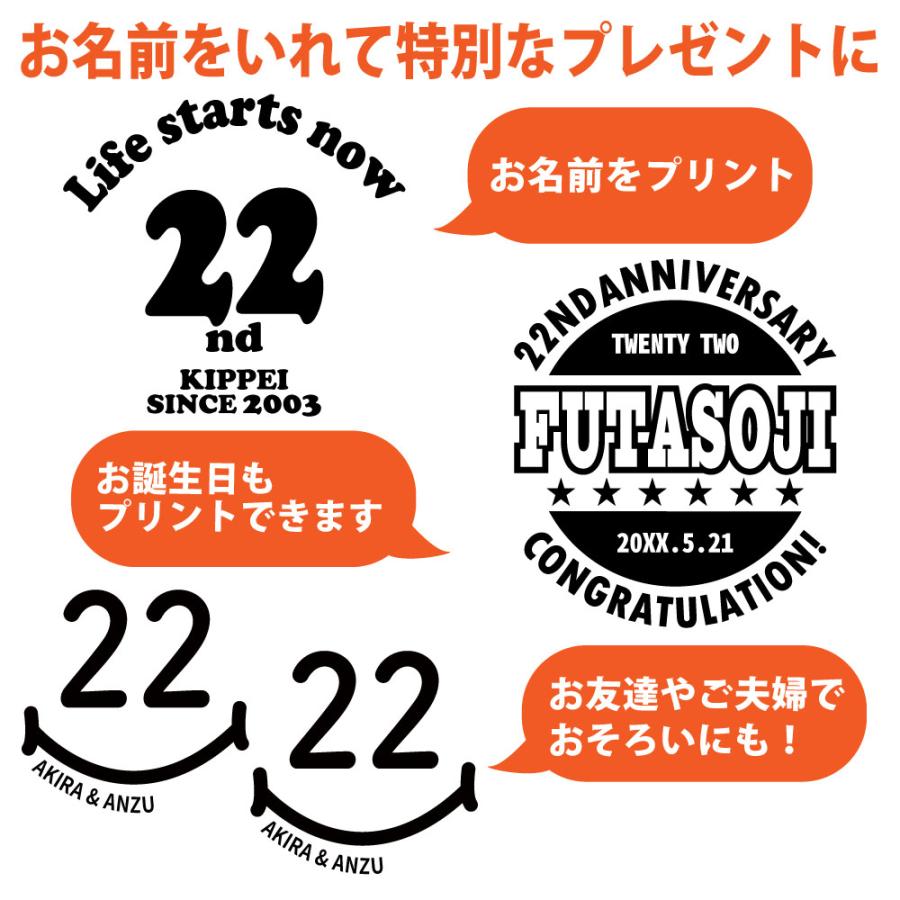 22歳 誕生日 プレゼント Tシャツ 名入れ 名前 プリント 20代 男性 部下  ギフト おもしろ 面白 女性 オリジナル 半袖 かわいい おしゃれ 安い 1501 1500 085 | BASIC COVER | 01