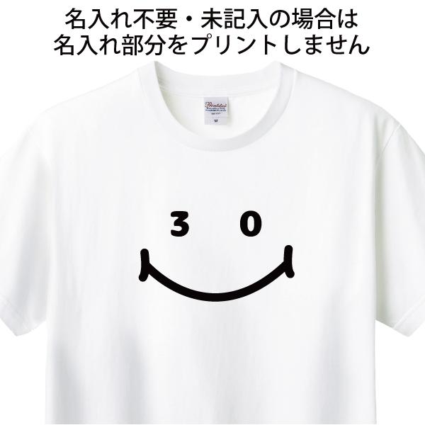 30歳 みそじ ニコニコ Tシャツ 名入れ 三十路 三十歳 30代 祝い 誕生日 ギフト プレゼント 面白 男性 女性 ネタ メンズ レディース 半袖 誕プレ 1501 1500 085 | BASIC COVER | 16