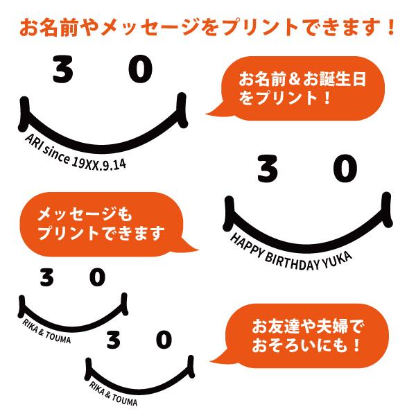 30歳 みそじ ニコニコ Tシャツ 名入れ 三十路 三十歳 30代 祝い 誕生日 ギフト プレゼント 面白 男性 女性 ネタ メンズ レディース 半袖 誕プレ 1501 1500 085 | BASIC COVER | 12