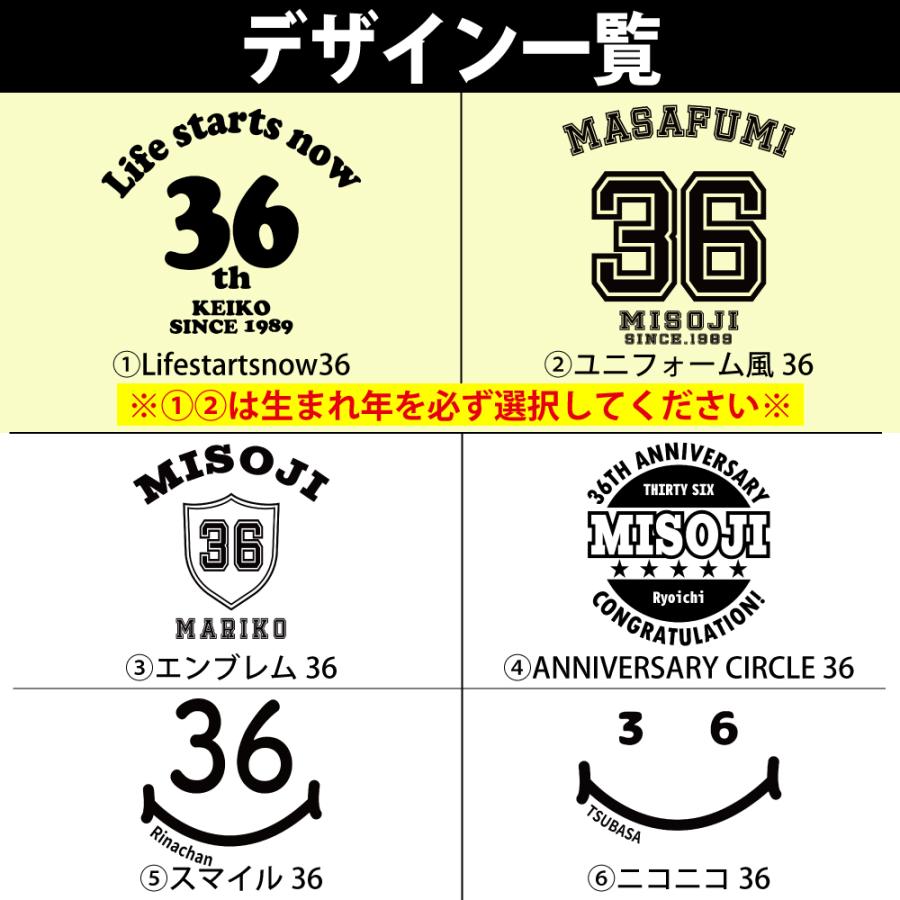 36歳 誕生日 プレゼント Tシャツ 名入れ 名前 プリント 三十路 男性 ミドサー 上司 ギフト おもしろ 面白 女性 オリジナル 半袖 おしゃれ 安い 1501 1500 085 | BASIC COVER | 03