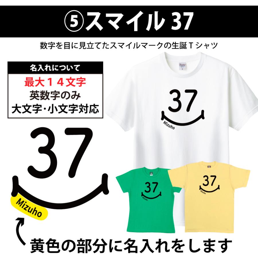 ７枚　名入れtシャツ　Tシャツ　お名前tシャツ BASIC COVER 37歳 誕生日 プレゼント Tシャツ 名入れ 名前 プリント