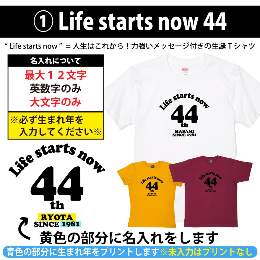 BASIC COVER 44歳 誕生日 プレゼント Tシャツ 名入れ 名前 プリント