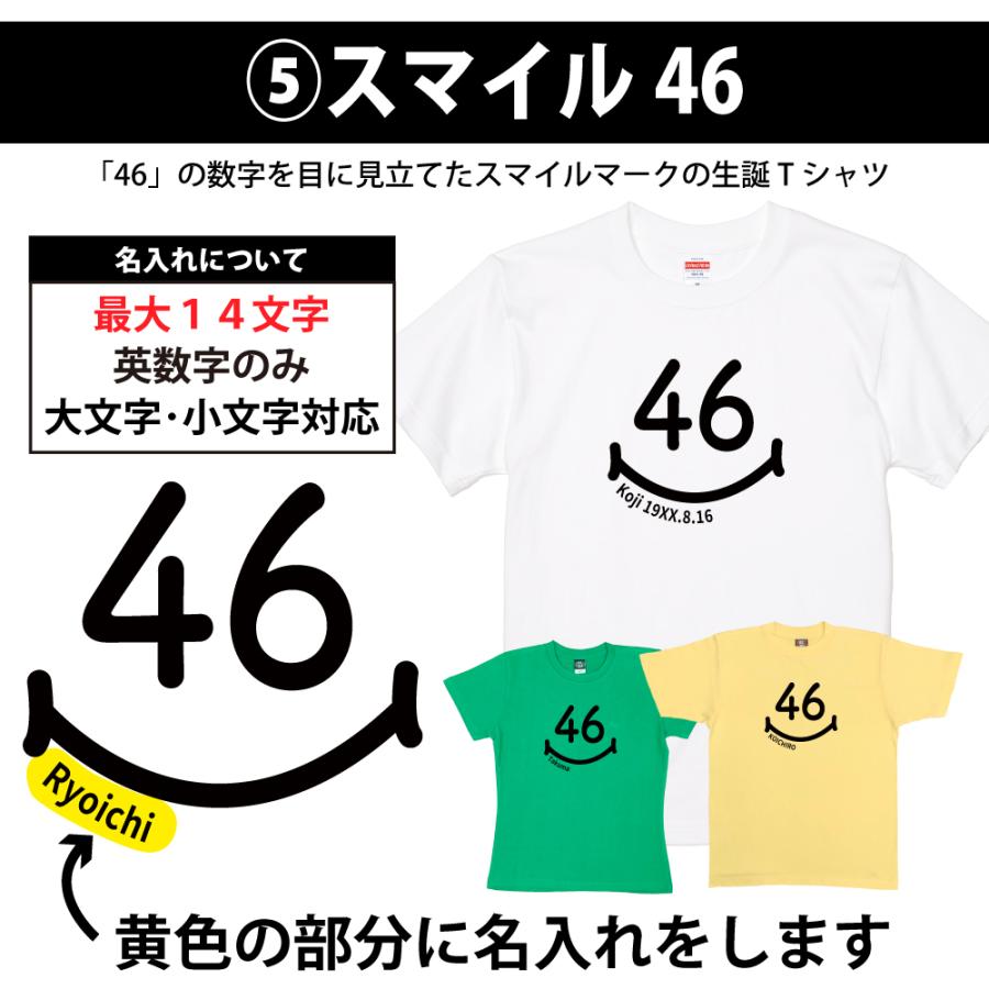46歳 誕生日 プレゼント Tシャツ 名入れ 名前 プリント 不惑 男性 四十六歳 上司 ギフト おもしろ 女性 オリジナル 半袖 おしゃれ 安い お祝い 1501 1500 085 | BASIC COVER | 11