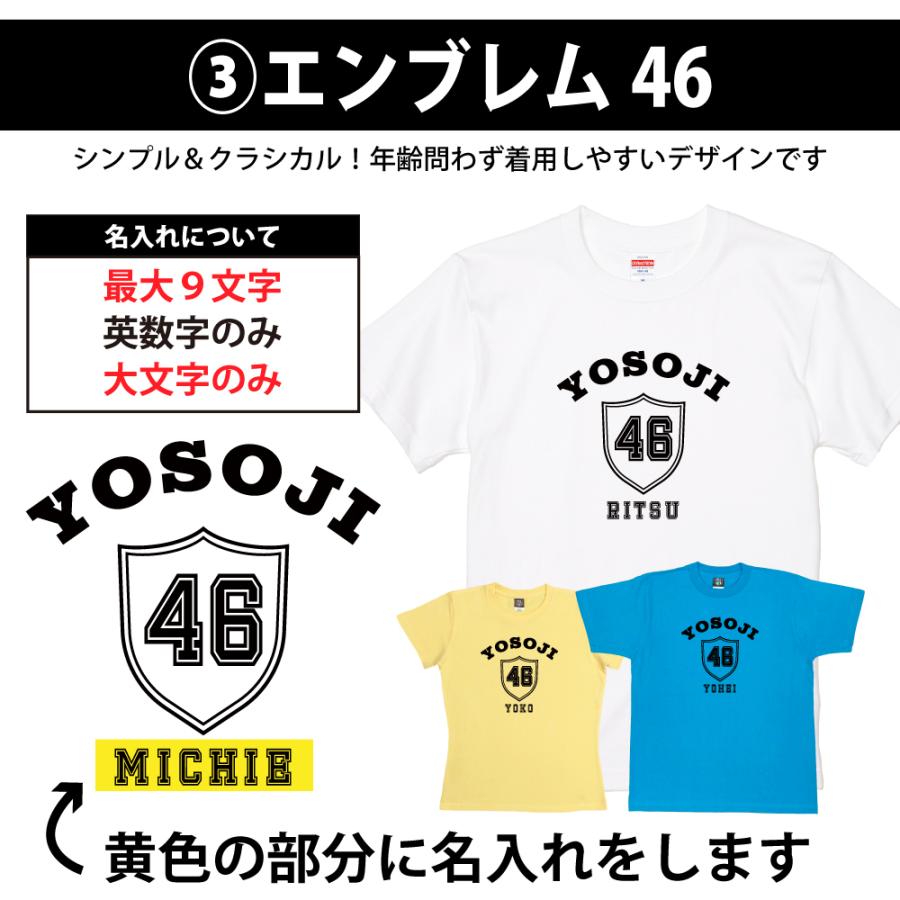 46歳 誕生日 プレゼント Tシャツ 名入れ 名前 プリント 不惑 男性 四十六歳 上司 ギフト おもしろ 女性 オリジナル 半袖 おしゃれ 安い お祝い 1501 1500 085 | BASIC COVER | 07