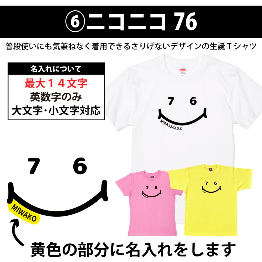 BASIC COVER 76歳 誕生日 プレゼント Tシャツ 名入れ 名前 プリント