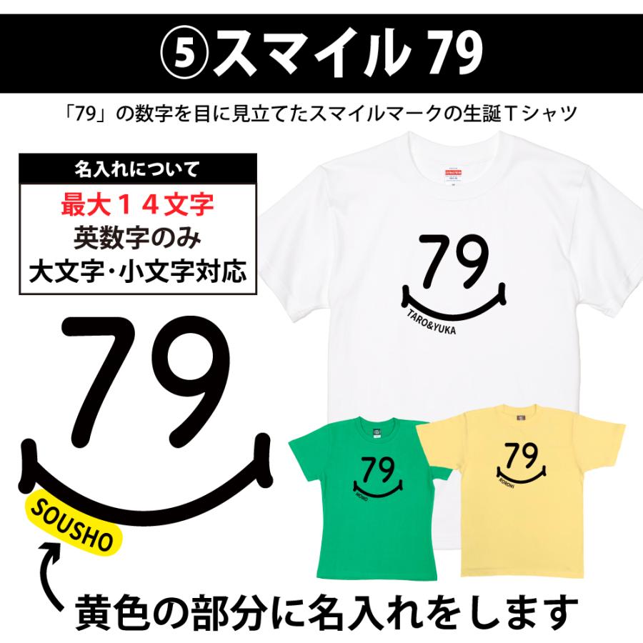BASIC COVER 79歳 誕生日 プレゼント Tシャツ 名入れ 名前 プリント