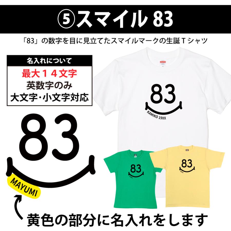 83歳 誕生日 プレゼント Tシャツ 名入れ 名前 プリント 男性 八十三歳 父親 母親 上司 ギフト おもしろ 女性 オリジナル 半袖 おしゃれ お祝い 1501 1500 085 | BASIC COVER | 12