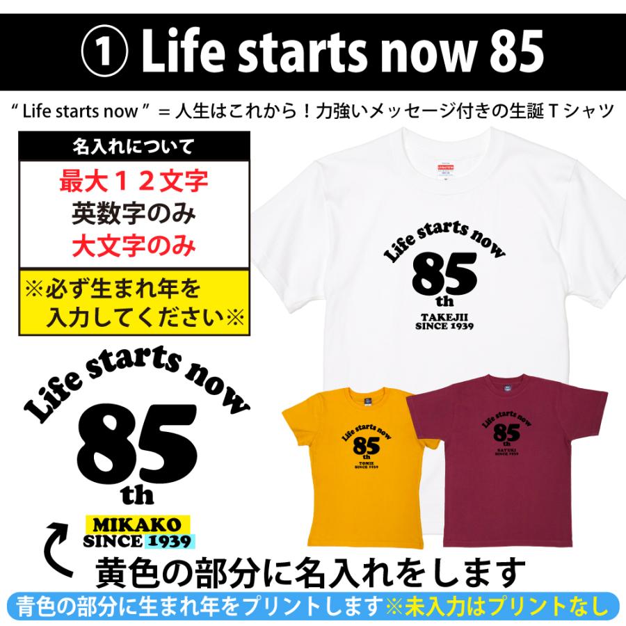 BASIC COVER 85歳 誕生日 プレゼント Tシャツ 名入れ 名前 プリント