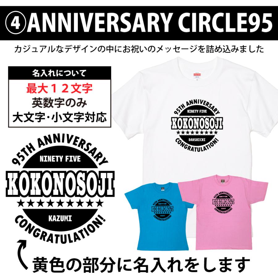 95歳 祖母 祖父 誕生日 プレゼント Tシャツ 名入れ 名前 プリント 男性 女性 九十五歳 ギフト オリジナル 面白 誕生日プレゼント 家族 おそろい 1501 1500 085 | BASIC COVER | 10
