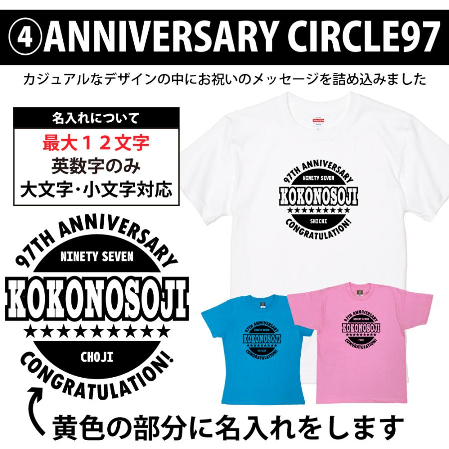 97歳 祖母 祖父 誕生日 プレゼント Tシャツ 名入れ 名前 プリント 男性 女性 九十七歳 ギフト オリジナル 面白 誕生日プレゼント 家族 おそろい 1501 1500 085 | BASIC COVER | 10