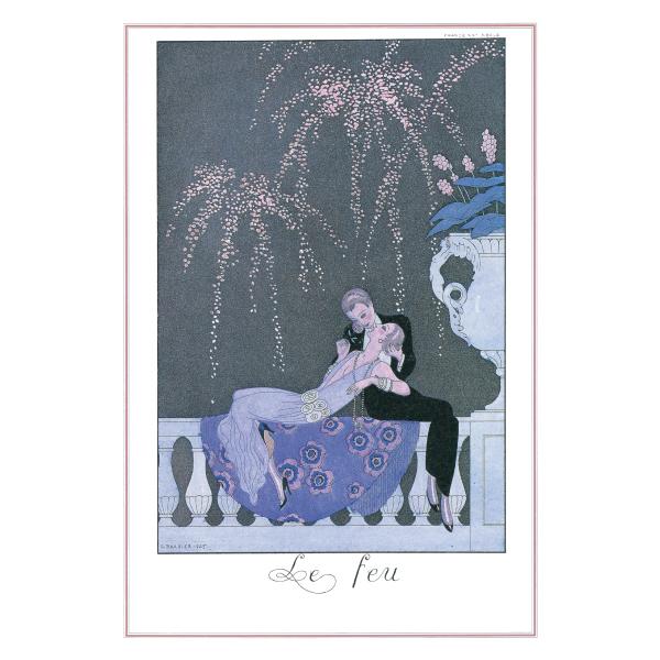 ジョルジュ・バルビエ 花火 夏 女性 海 夏 夏服 半袖 おしゃれ Ｔシャツ カレンダー アールデコ イラスト グラフィック デザイン 美術館 版画 グッズ 085 | Printstar | 02