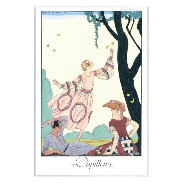 G・バルビエ 蝶 春 夏 女性 夏 夏服 半袖 おしゃれ Ｔシャツ バカンス アールデコ イラスト グラフィック デザイン 20世紀美術 美術館 版画 グッズ メンズ 085 | United Athle | 02