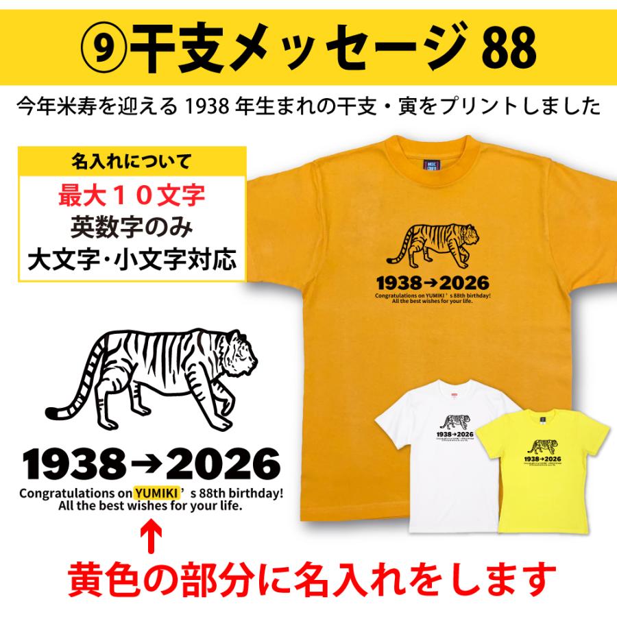 米寿 祝い プレゼント 米寿のお祝い 米寿祝い プレゼント 女性 男性 言葉 父 母 ちゃんちゃんこ 名入れ Tシャツ 贈り物 オリジナル 88歳 1501 1500 5001 085 | BASIC COVER | 13