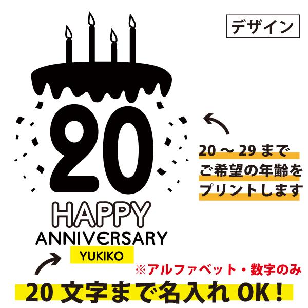 20代 ケーキ 名入れ Tシャツ 誕生日 プレゼント 20歳 22歳 25歳 21歳 23歳 24歳 26歳 27歳 28歳 29歳 オリジナル 男性 女性 名前 かわいい 2026 1501 1500 085 | BASIC COVER | 03