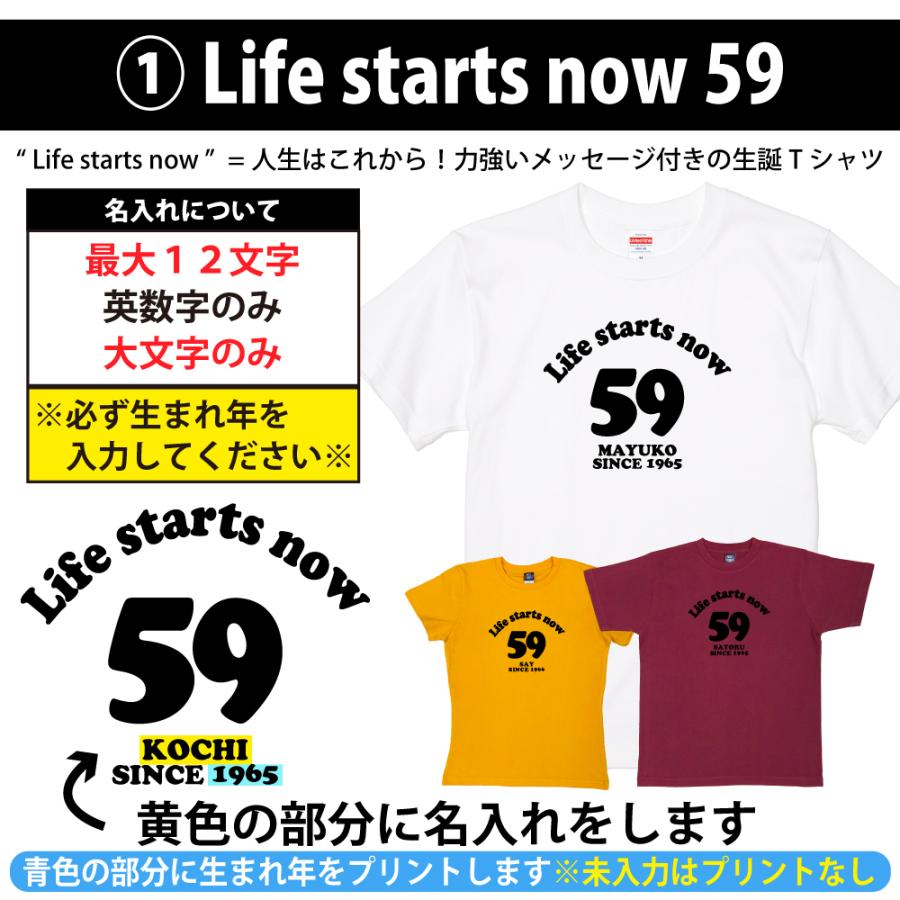BASIC COVER 59歳 誕生日 プレゼント Tシャツ 名入れ 名前 プリント