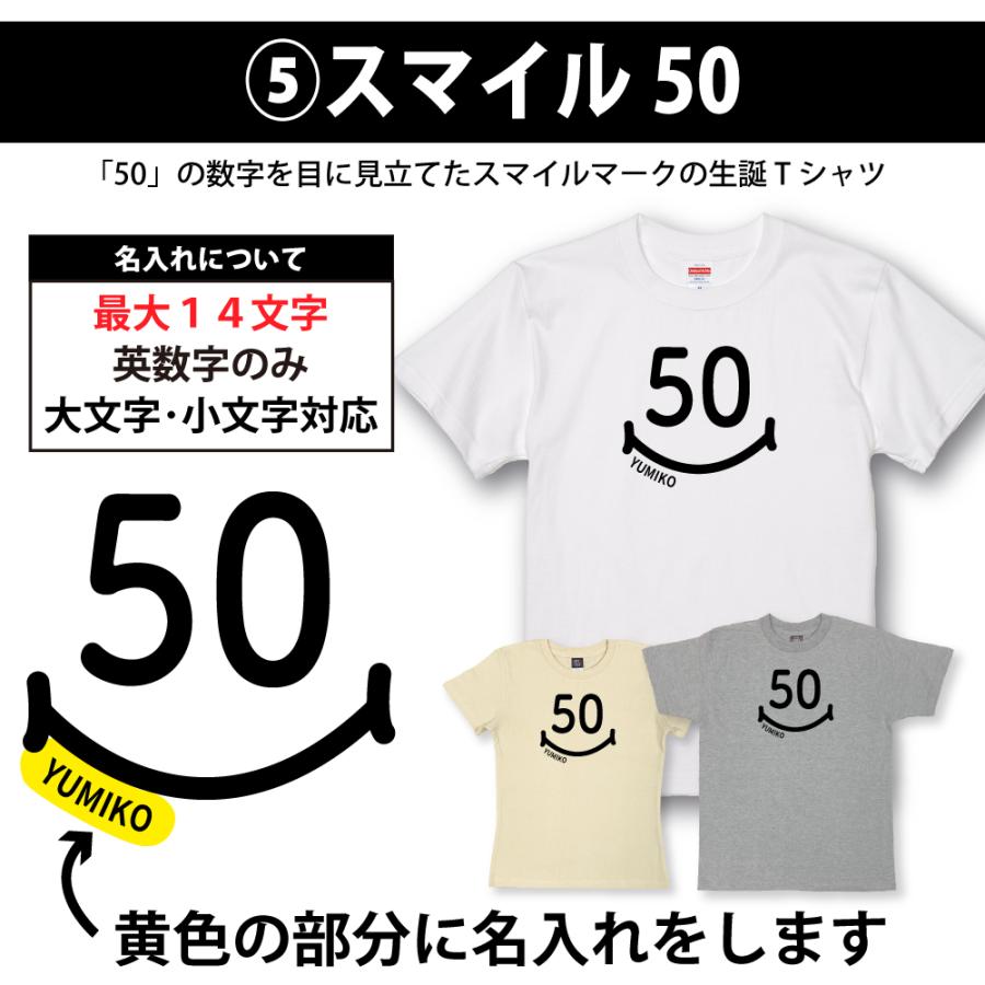 50歳 プレゼント Tシャツ 名入れ 五十路 男性 アラフィフ 上司 ギフト おもしろ 面白 女性 メンズ 半袖 ユニフォーム おしゃれ 安い レディース 1501 1500 085 | BASIC COVER | 11