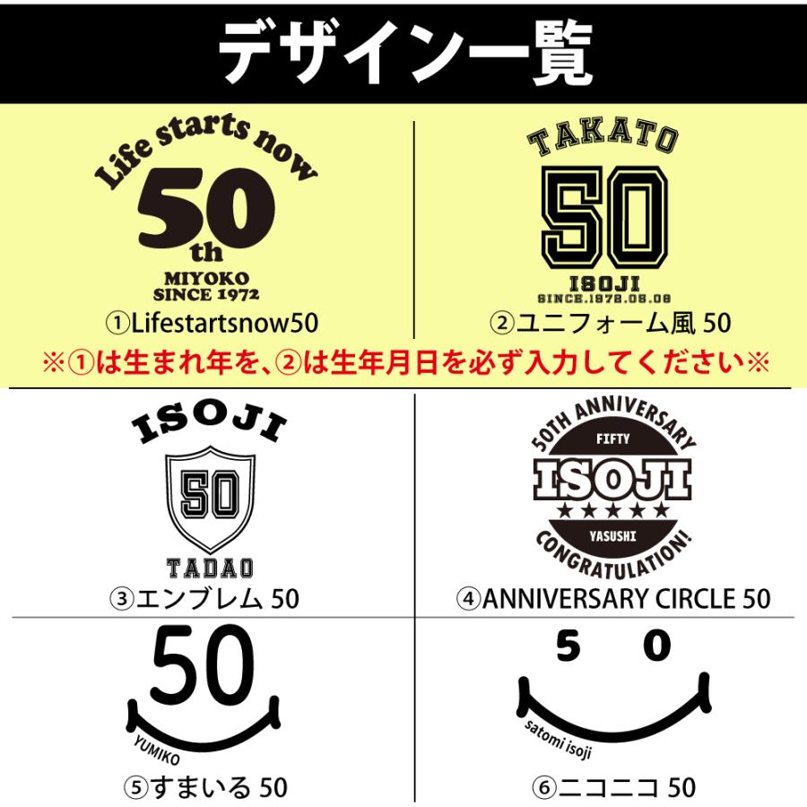 50歳 プレゼント Tシャツ 名入れ 五十路 男性 アラフィフ 上司 ギフト おもしろ 面白 女性 メンズ 半袖 ユニフォーム おしゃれ 安い レディース 1501 1500 085 | BASIC COVER | 03