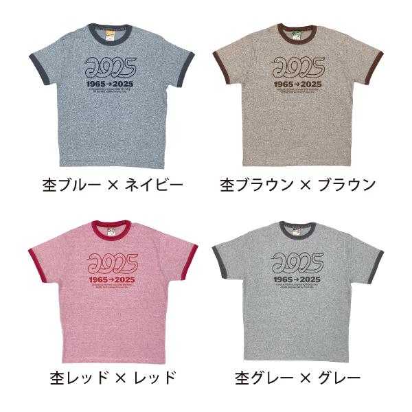 BASIC COVER メッセージ へび 還暦 1965 2025 60歳 Tシャツ 杢リンガー