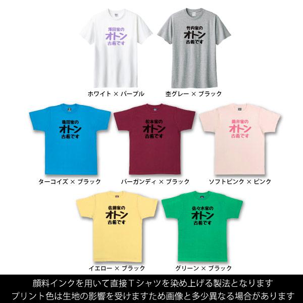 無地 古希 古稀 祝い Tシャツ 夫婦 お揃い 両親 オカン オトン 父 母 男性 女性 名入れ 苗字 漢字 おもしろ Tシャツ プレゼント 面白 ネタ 1501 1500 085 | Printstar | 02