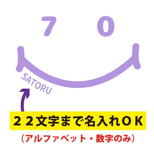 古希 70歳 祝い 男性 女性 名入れ ニコニコ Tシャツ おしゃれ プレゼント メッセージ 父 母 かわいい ティーシャツ 古希祝い オリジナル お祝い 1501 1500 085 | BASIC COVER | 12