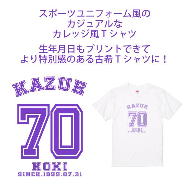 古希 祝い 名入れ ユニフォーム Tシャツ 古希のお祝い プレゼント 野球 野球好き 男性 女性 かわいい おしゃれ 面白 古希祝い オリジナル 特別感 1501 1500 085 | BASIC COVER | 08