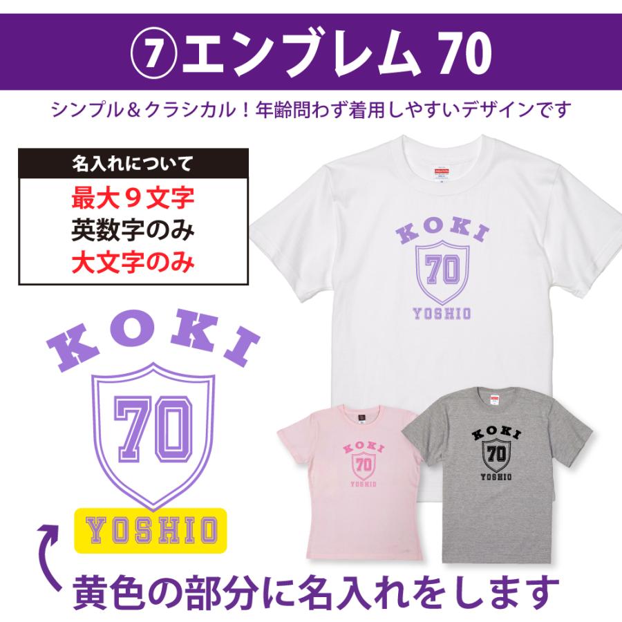 古希 古希祝い 古希のお祝い 品 女性 男性 プレゼント 70歳 名入れ おしゃれ Tシャツ 古稀 名前 祝い ギフト オリジナル 紫 パジャマ 父 母 1501 1500 085 | BASIC COVER | 11