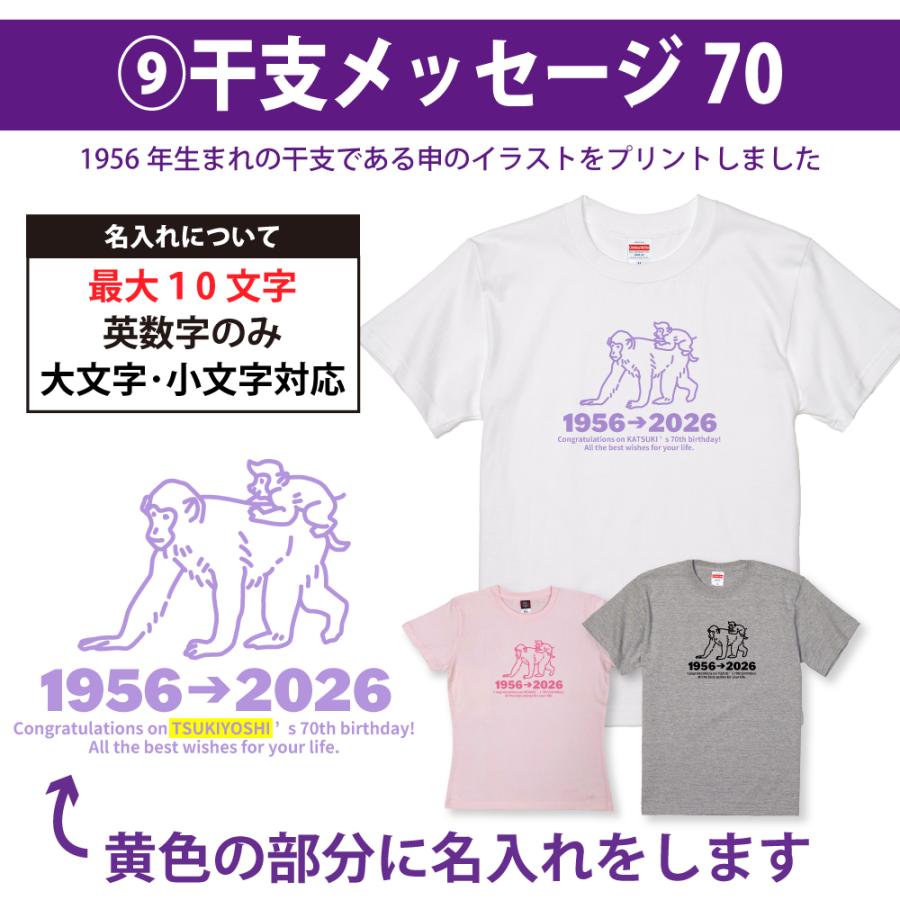 古希 古希祝い 古希のお祝い 品 女性 男性 プレゼント 70歳 名入れ おしゃれ Tシャツ 古稀 名前 祝い ギフト オリジナル 紫 パジャマ 父 母 1501 1500 085 | BASIC COVER | 13