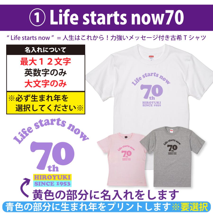 古希 古希祝い 古希のお祝い 品 女性 男性 プレゼント 70歳 名入れ おしゃれ Tシャツ 古稀 名前 祝い ギフト オリジナル 紫 パジャマ 父 母 1501 1500 085 | BASIC COVER | 05