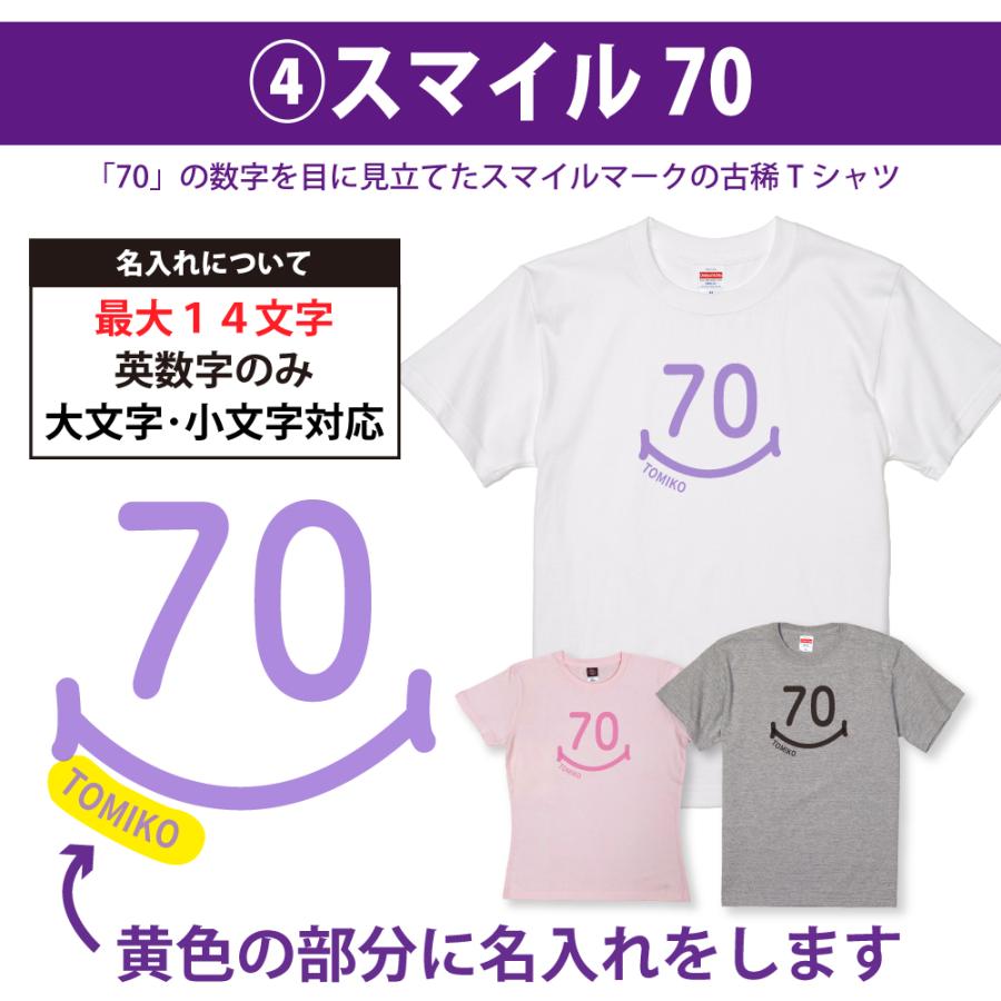 古希 古希祝い 古希のお祝い 品 女性 男性 プレゼント 70歳 名入れ おしゃれ Tシャツ 古稀 名前 祝い ギフト オリジナル 紫 パジャマ 父 母 1501 1500 085 | BASIC COVER | 08