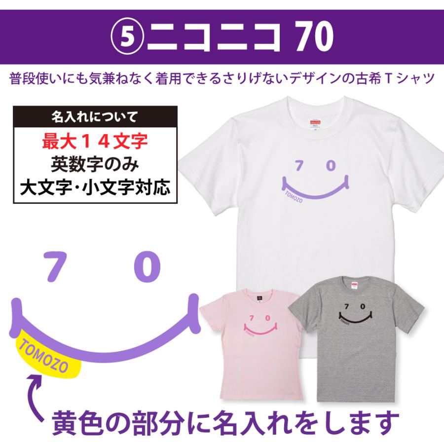 古希 古希祝い 古希のお祝い 品 女性 男性 プレゼント 70歳 名入れ おしゃれ Tシャツ 古稀 名前 祝い ギフト オリジナル 紫 パジャマ 父 母 1501 1500 085 | BASIC COVER | 09