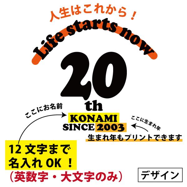 20代 名入れ Tシャツ 誕生日 プレゼント 20歳 21歳 24歳 22歳 23歳 25歳 26歳 27歳 28歳 29歳 オリジナル お祝い 男性 女性 娘 息子 ペア お揃い 1501 1500 085 | BASIC COVER | 02