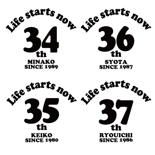 30代 名入れ Tシャツ 誕生日 プレゼント 年齢 30歳 31歳 34歳 32歳 33歳 35歳 36歳 37歳 38歳 39歳 男性 女性 ペア ミドサー アラフォー アラサー 1501 1500 085 | BASIC COVER | 09