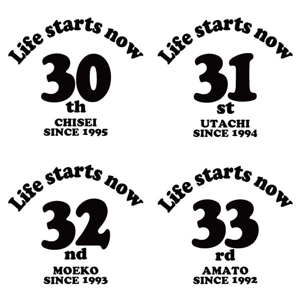 30代 名入れ Tシャツ 誕生日 プレゼント 年齢 30歳 31歳 34歳 32歳 33歳 35歳 36歳 37歳 38歳 39歳 男性 女性 ペア ミドサー アラフォー アラサー 1501 1500 085 | BASIC COVER | 08