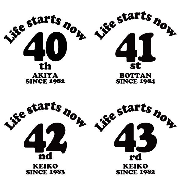 40代 名入れ Tシャツ 誕生日 プレゼント 40歳 41歳 44歳 42歳 43歳 45歳 46歳 47歳 48歳 49歳 オリジナル お祝い 男性 女性 父 母 上司 1501 1500 085 | BASIC COVER | 07